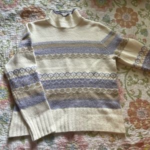 Aspen Purple and Tan Sweater